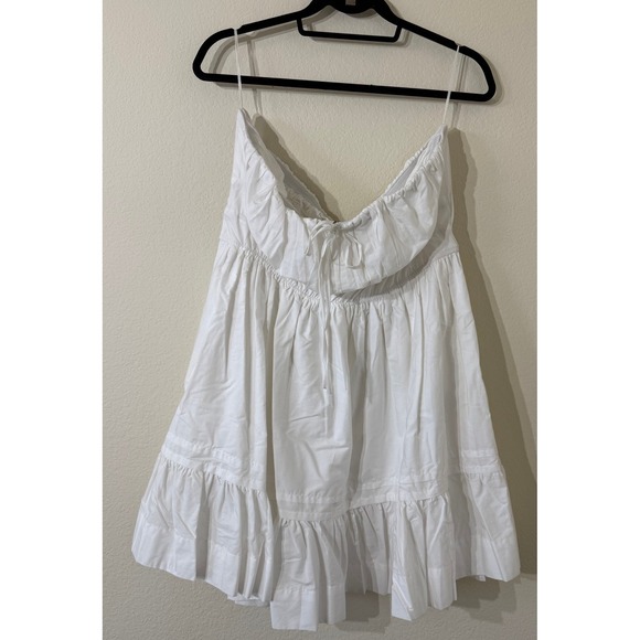 NWT Anthropologie White The Somerset Strapless Mini Dress Size XL Bridal - Picture 4 of 9
